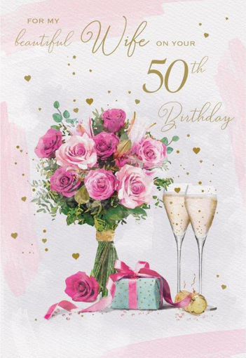 Picture of FOR MY BEAUTIFUL WIFE ON YOUR 50TH BIRTHDAY